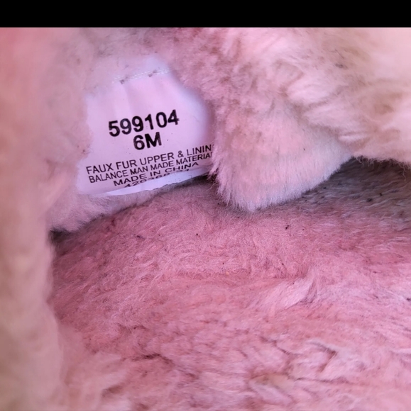 Minnetonka Women's 6 Plush Faux Fur Varsity Striped Comfort Slipper Slides - Picture 9 of 11